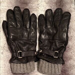 Coach Men's Black Leather Gloves